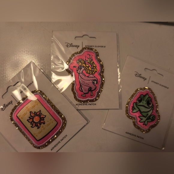 Disney Princess X Stoney Clover Rapunzel Pascal Lantern Patches Set Only - Picture 1 of 1
